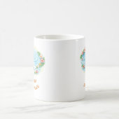 Faith Water Ripple Flowers Easter Christian Mug コーヒーマグカップ (中央)