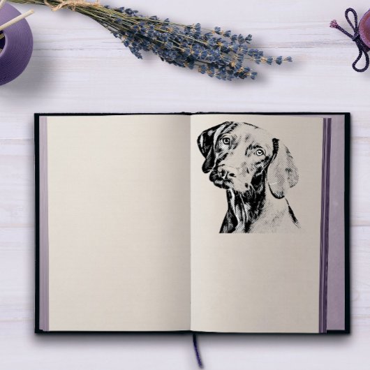 Faithful Friend Dog Wooden Stamp ラバースタンプ