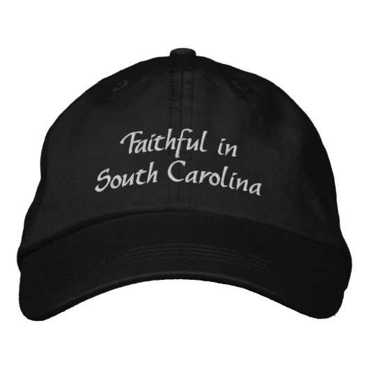 Faithful in Carolina Christian Embroidered Hat 刺繍入りキャップ (正面)