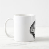 Faithful Pup in Fall Shadows コーヒーマグカップ (左)