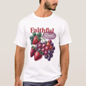 Faithful Roots Strawberry Grapes Vintage Tee Tシャツ (正面)