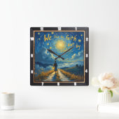 Faith's Journey: Beyond What's Seen スクエア壁時計 (ホーム)