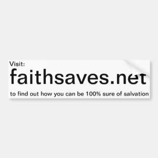 Faithsaves.netのプロモーションのステッカー バンパーステッカー