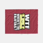 Fajitasがあるところ フリースブランケット (正面(横))