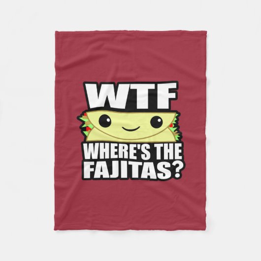Fajitasがあるところ フリースブランケット (正面)