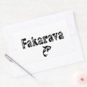 FAKARAVA II 長方形シール (封筒)