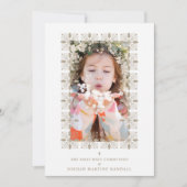 Fake Gold Effect Fancy Ornament Lace Effect Modern 招待状 (正面)