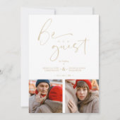 Fake Gold Romantic Collage 2 Photos Be Our Guest  (正面)