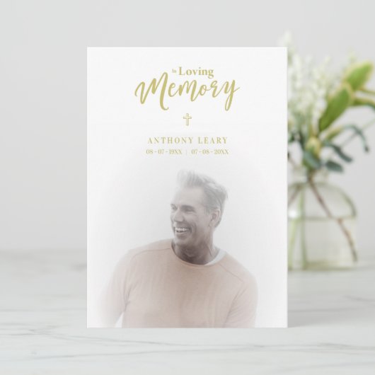 Fake Golden In Loving Memory Photo Funeral (スタンド正面)