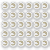 Fake Golden Pork Wedding Guests Meal Choice シール (正面)