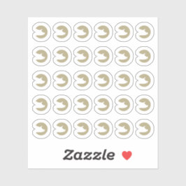 Fake Golden Pork Wedding Guests Meal Choice シール