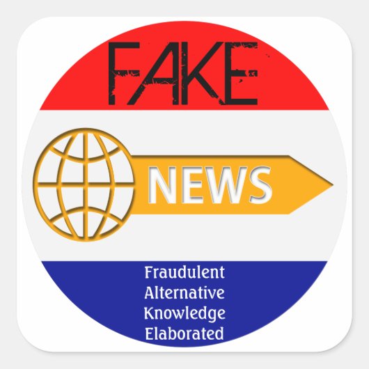 FAKE Newsスタンプ スクエアシール (正面)