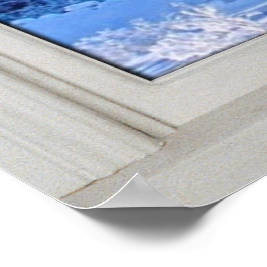 Fake  Window Illusion - Fresh Snow Scene Poster ポスター (角)