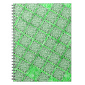 Fakes folhagens verdes, fake azulejo, quadras. ノートブック (正面)