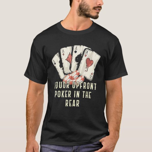 Faking the Hand Betting It Big Card Game Poker Car Tシャツ (正面)