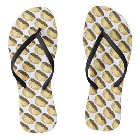 Falafel Pitaサンドイッチ地中海のフードフリップフロップ ビーチサンダル (ソール)