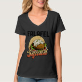Falafel Squad Hummus Arabic Food Chef Tシャツ (正面)