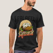 Falafel Squad Hummus Arabic Food Chef Tシャツ (正面)