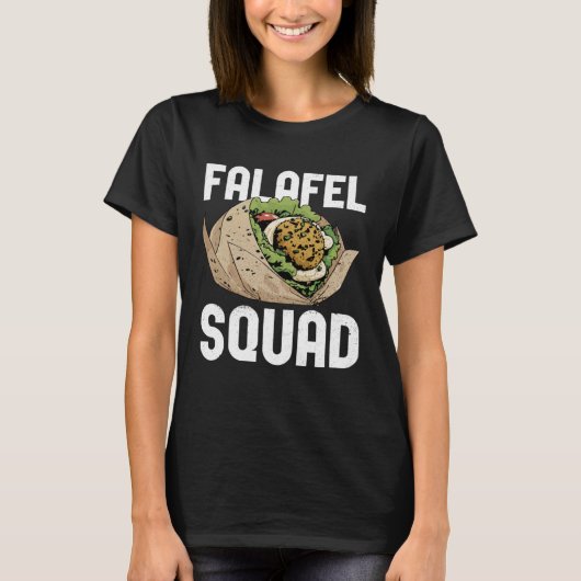 Falafel Squad Levantine Food Hummus Tシャツ (正面)
