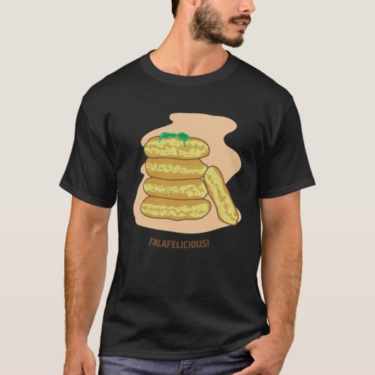 Falafelicious Hummus Kebap Levantine Food Chef Tシャツ (正面)