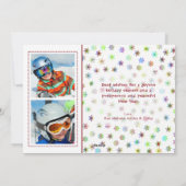 FaLaLa水色、3枚の写真、あいさつ文（背面） シーズンカード (裏面)