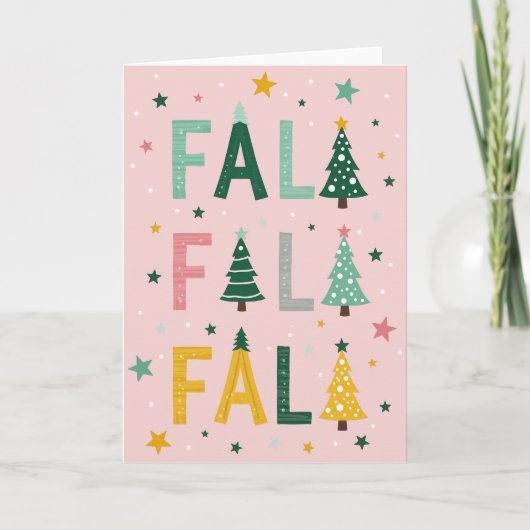 Falala クリスマスツリーカード カード (正面)