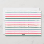 Falala Pastel Checkered Pattern Christmas Photo シーズンカード (裏面)