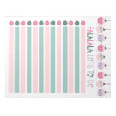 FaLaLaLa クリスマスの買い物リスト やることがたくさん! ノートパッド (正面)