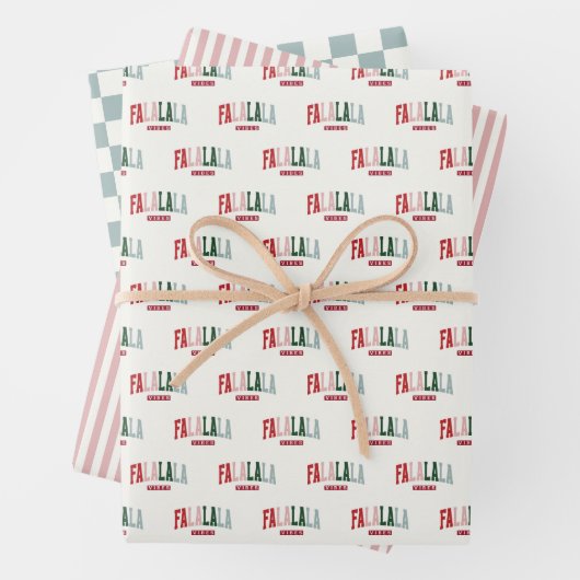 FALALALA バイブス ホリデー ラッピングペーパーシート (インサイチュ)