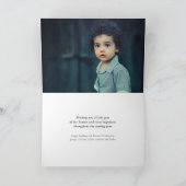 Falalalalaのおもしろいのシンプルな原稿の休日の写真カード シーズンカード (内部)