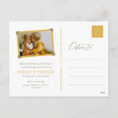 Falalalalaのシンプルな原稿の休日の写真の郵便はがき シーズンポストカード (裏面)