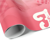 Falalalalaの赤くグラデーションなクリスマスの写真のコラージュ ラッピングペーパー (ロールコーナー)