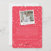 Falalalalalaおもしろいスクリプトピンクのクリスマスモダン写真 シーズンカード (裏面)