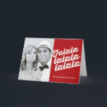 Falalalalalaクリスマスフォトホリデーグリーティングカード シーズンカード<br><div class="desc">fat*fa*tinで設計。簡単おカスタマイズ客様の文字、写真または画像と一緒に。おカスタム願い連絡はfat*fa*tin。請求カスタム料が適用される。 www.zazzle.com/fat_fa_tin www.zazzle.com/color_therapy www.zazzle.com/fatfatin_blue_knot www.zazzle.com/fatfatin_red_knot www.zazzle.com/fatfatin_box www.zazzle.com/fatfatin_design www.zazzle.com/fatfatin_ink</div>