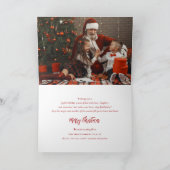 Falalalalalaスクリプトはっきりしたおもしろいクラシッククリスマスフォト シーズンカード (内部)