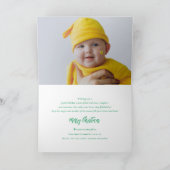 Falalalalalaライムスグラデーションクリプトおもしろいクリスマスフォト シーズンカード (内部)