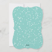 Falalalalala緑のスクリプトグラデーションおもしろいクリスマスフォト シーズンカード (裏面)