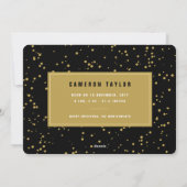 Falalalalala金ゴールドグラデーションスクリプトおもしろいクリスマスフォト シーズンカード (裏面)