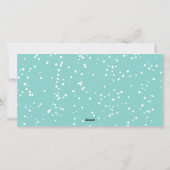 Falalalalalalaミントスクグラデーションリプトおもしろいクリスマス3写真 シーズンカード (裏面)