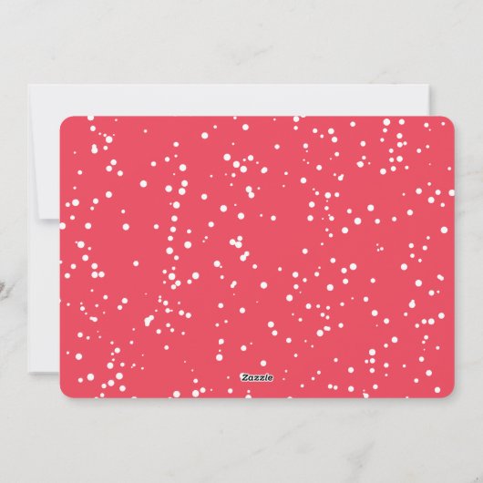 Falalalalalala Pinkスクリプトグラデーションおもしろいクリスマスフォト シーズンカード (裏面)