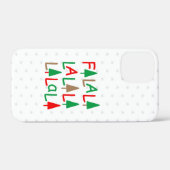 FaLaLaLaLaLaLaLaLaクリスマスツリースノーフレーク Case-Mate iPhoneケース (裏面 (横))