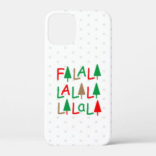 FaLaLaLaLaLaLaLaLaクリスマスツリースノーフレーク iPhone 12 Mini ケース