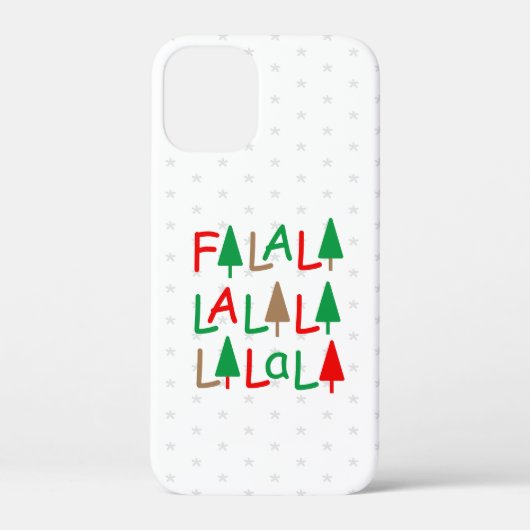 FaLaLaLaLaLaLaLaLaクリスマスツリースノーフレーク Case-Mate iPhoneケース (裏面)