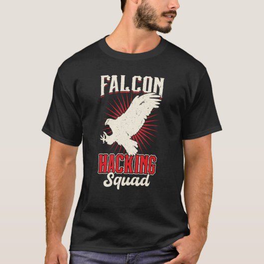 Falcon Hacking Squad Falconry Tシャツ (正面)