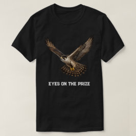 Falcon in Flight Realistic T-Shirt Design (black) Tシャツ