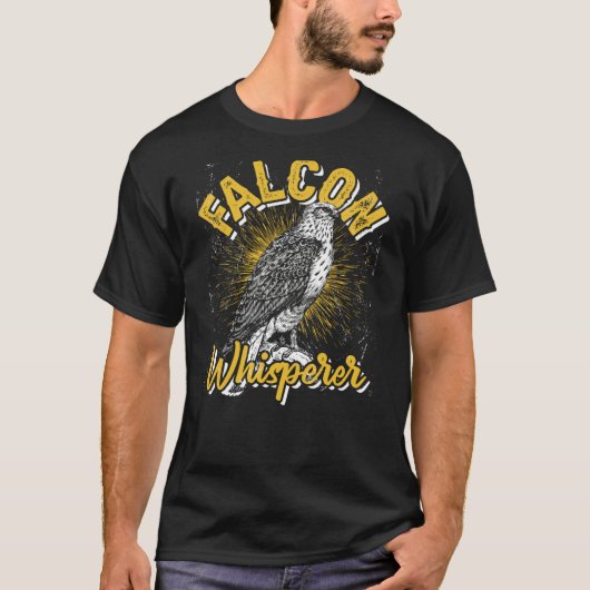 Falcon Whisperer Falconry Trainer Tシャツ (正面)
