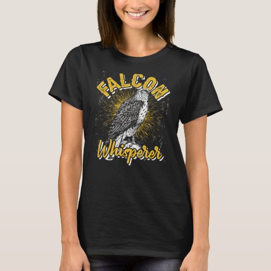 Falcon Whisperer Falconry Trainer Tシャツ (正面)