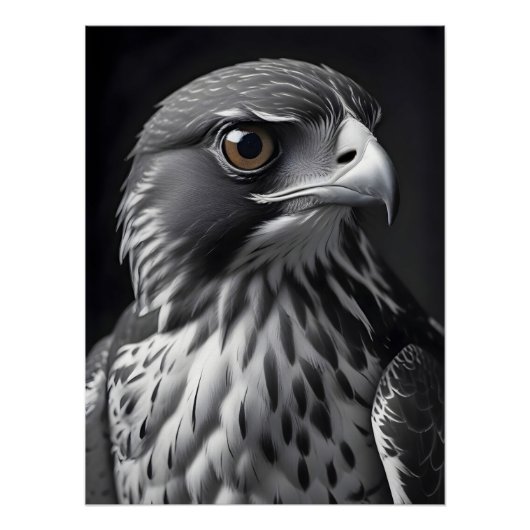 Falcon Wildlife Majestic Nature Life Wallpaper ポスター (正面)