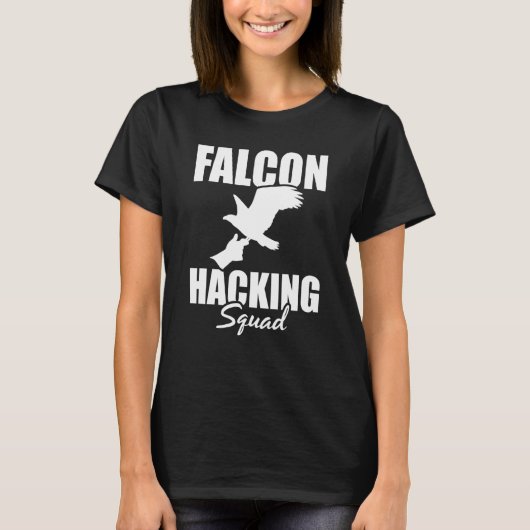 Falconer Falcon Hunter Falconer Tracker Duck Hunte Tシャツ (正面)