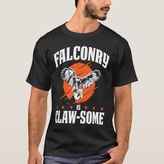 Falconer Falcon Hunter Falconer Tracker Duck Hunte Tシャツ (正面)